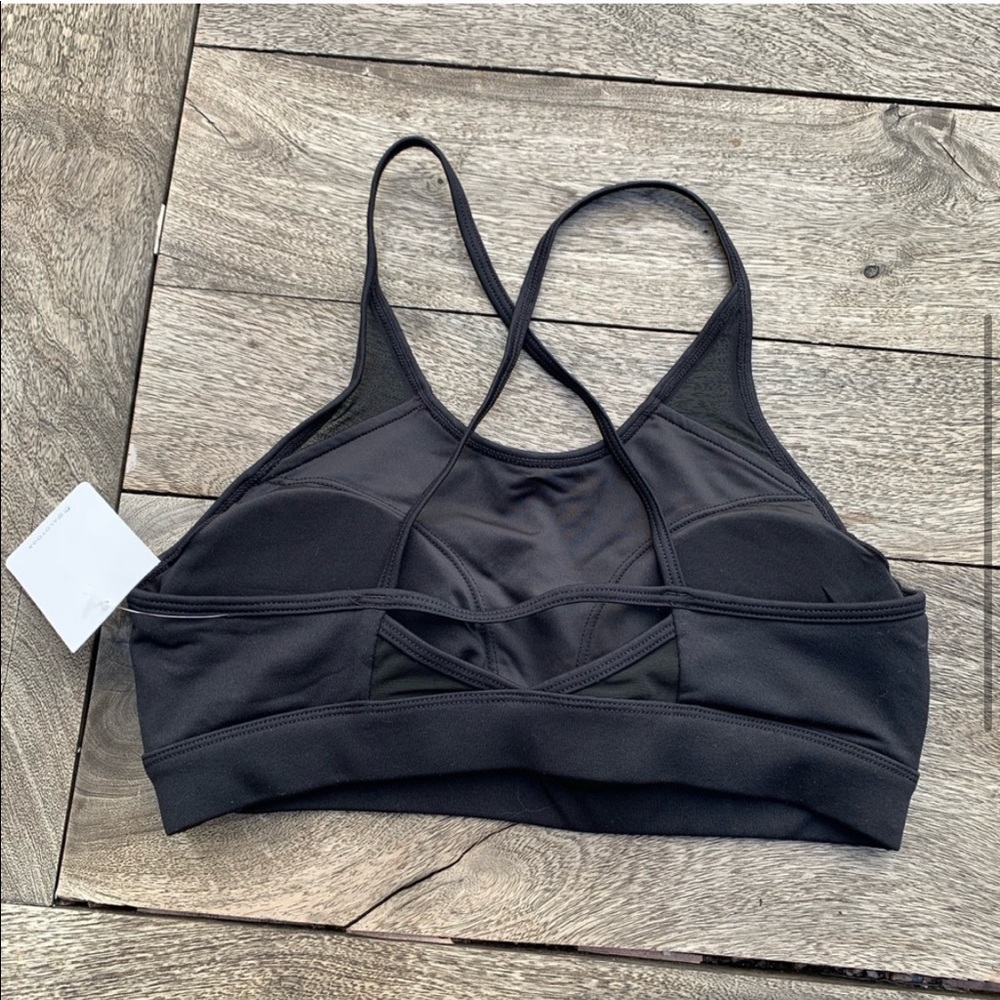 NEW ALO Yoga Starlet Black/White Sports Bra - Picture 5 of 5